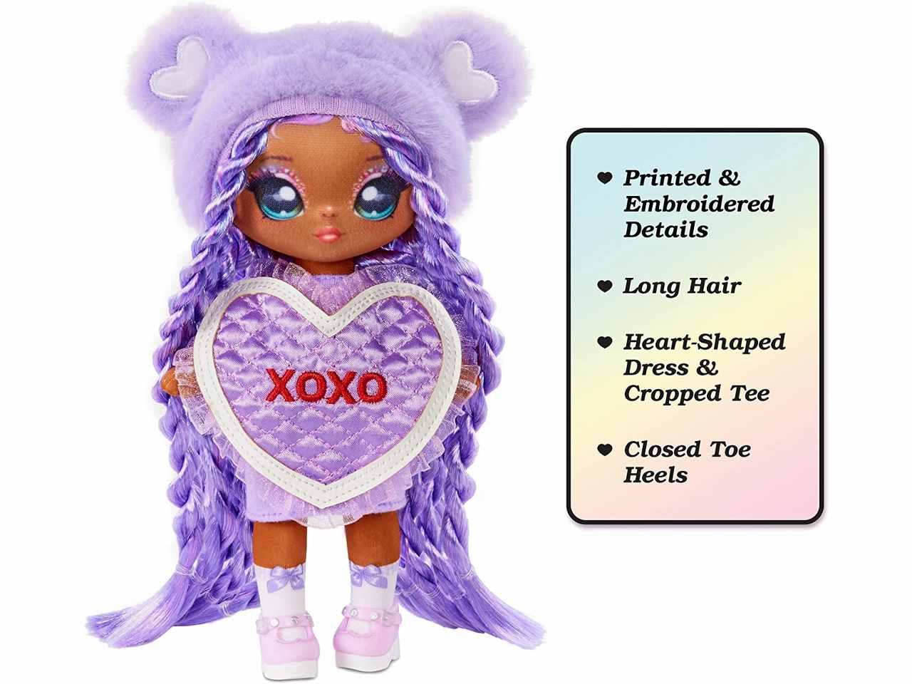 Nanana surprise purple heart bear 581314