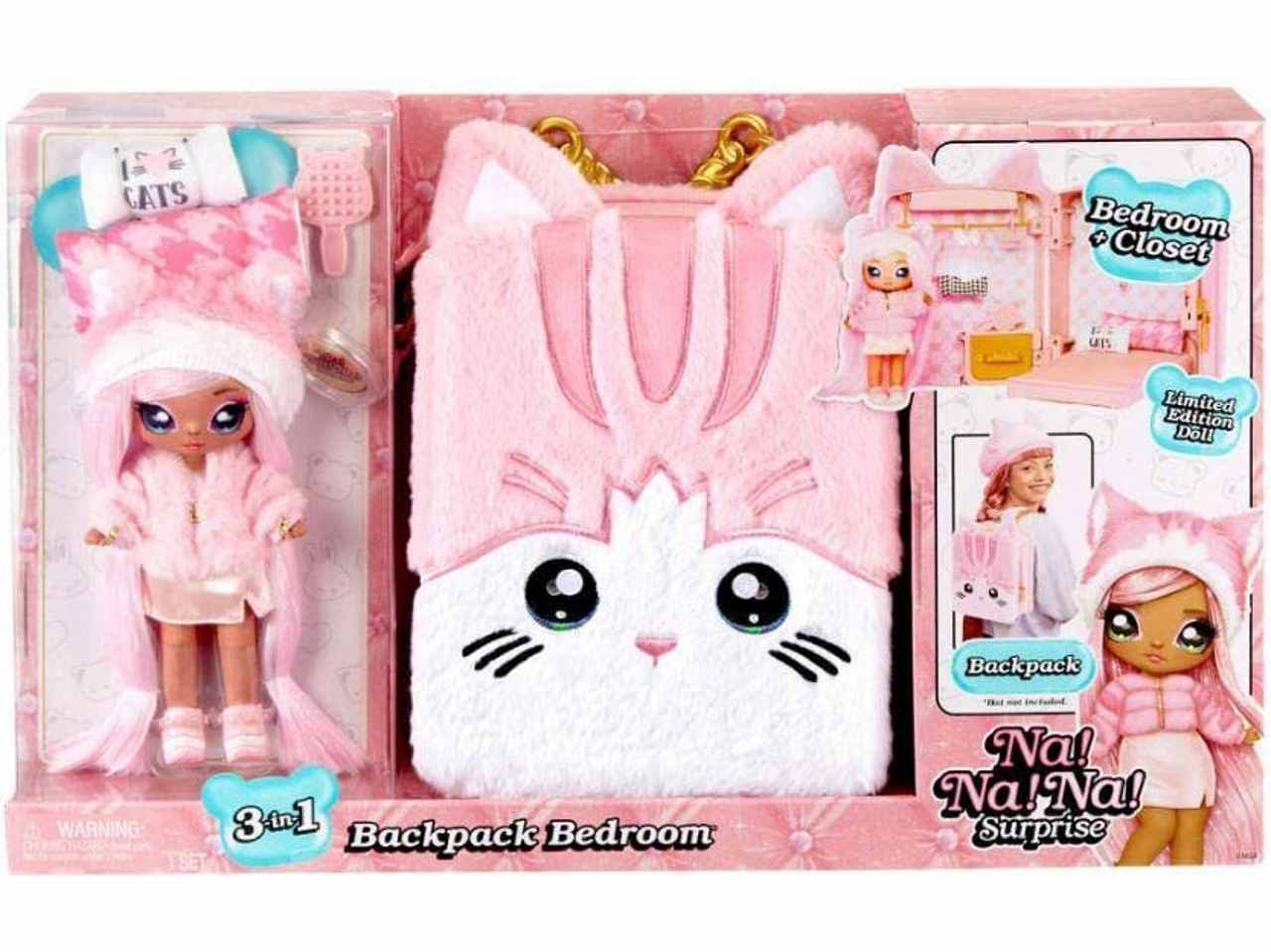 Nanana surprise 3in1 playset pink kitty 585589