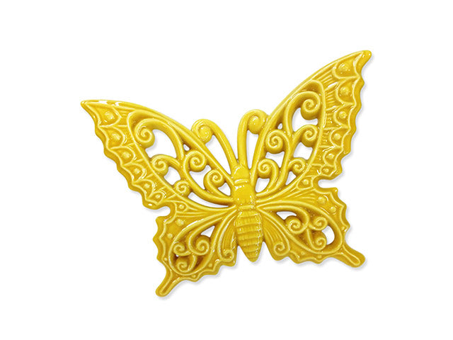 Farfalla 10cm gialla 70010gia