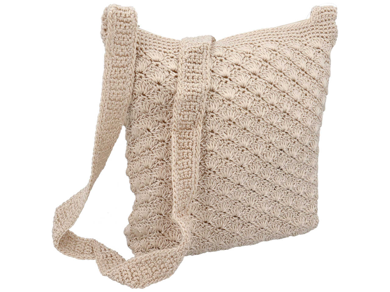 Borsa crema grande colore beige