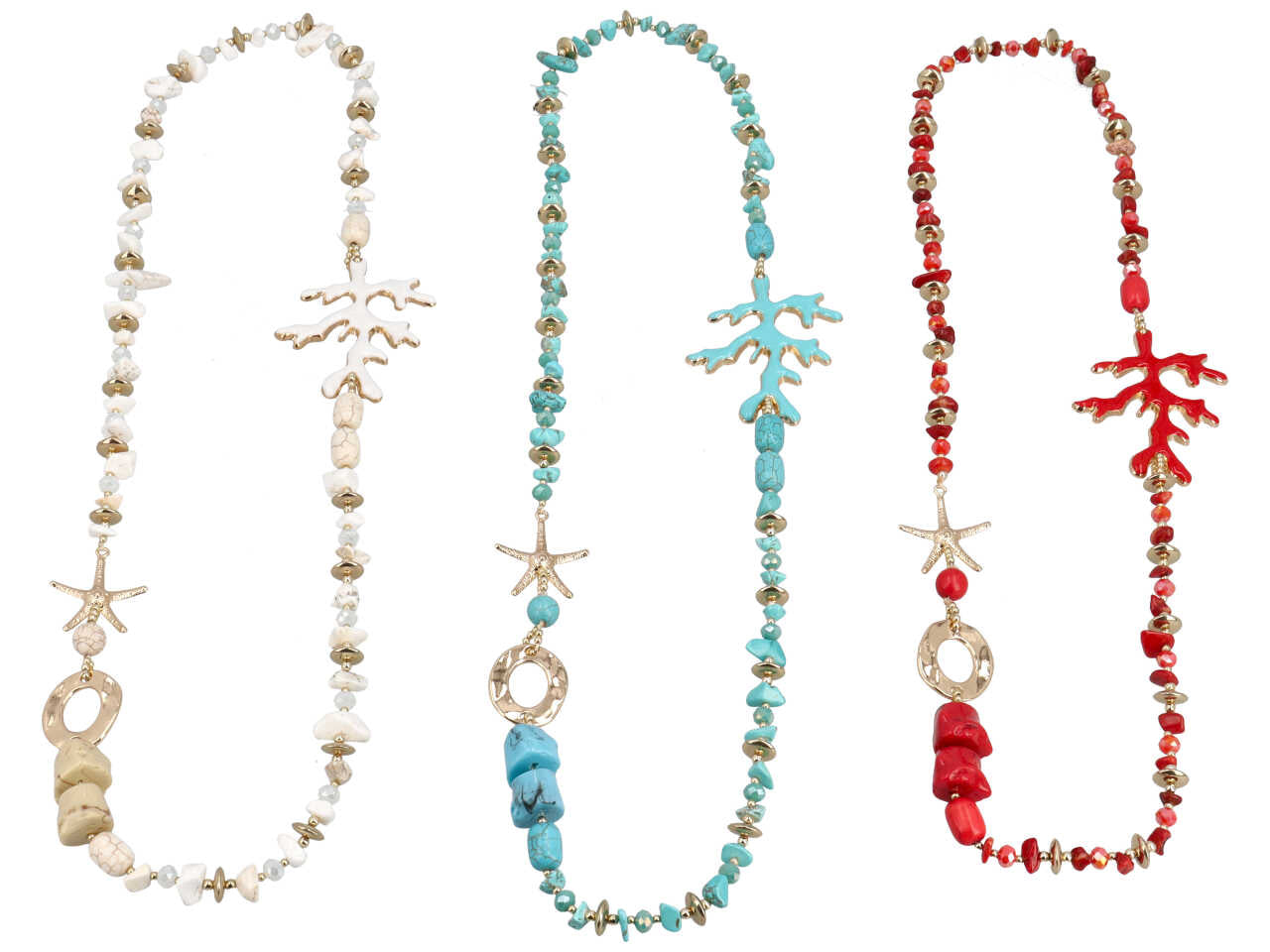 Collana lunga con stella marin