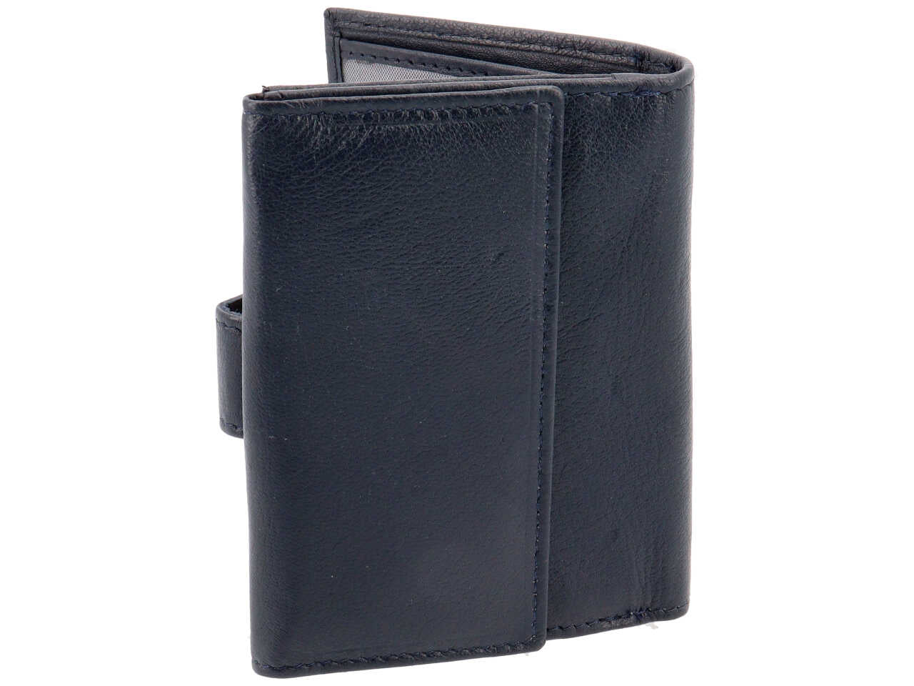 P.fogli uomo pelle blu be-305