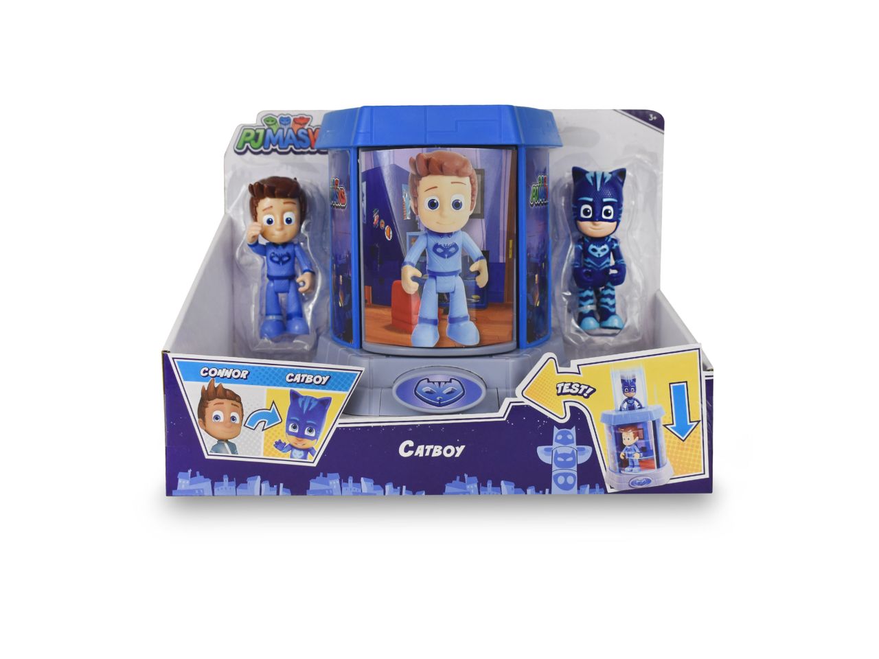 Pj masks playset di trasformazione connor / catboy