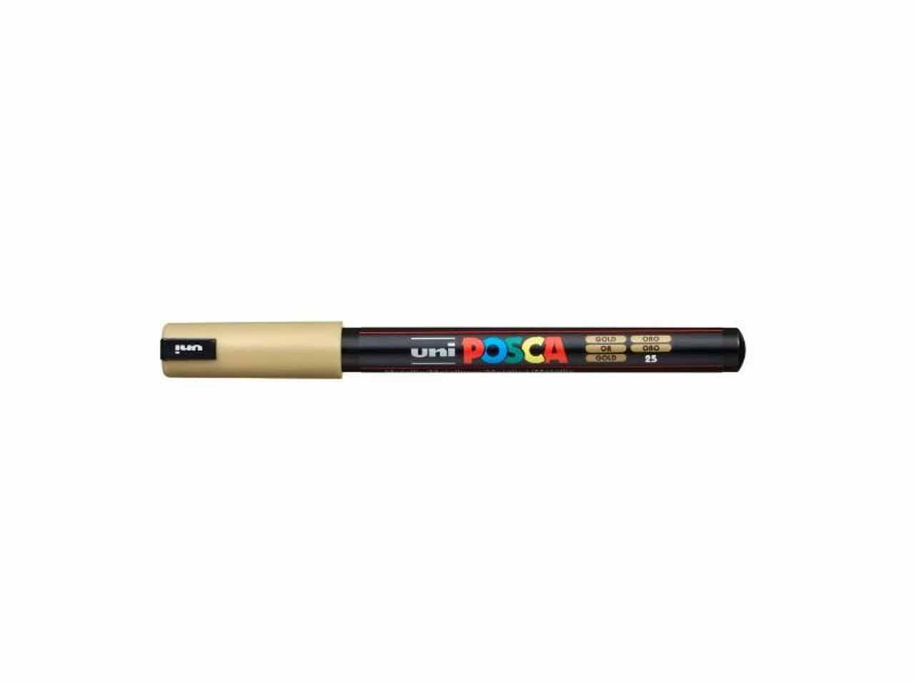 uni posca marcatore punta extra fine oro