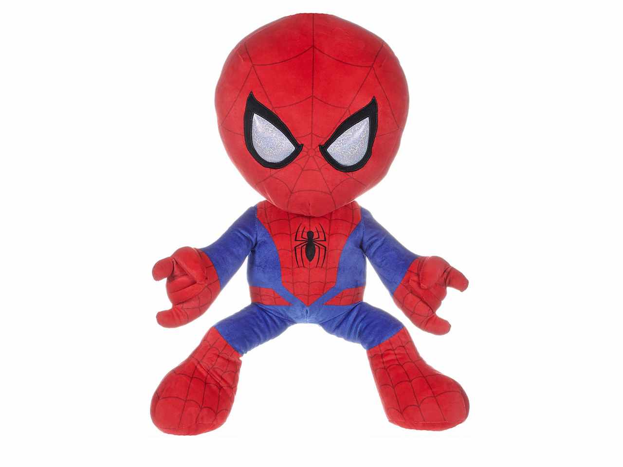 Peluche spiderman action pose 90cm velluto p8028d