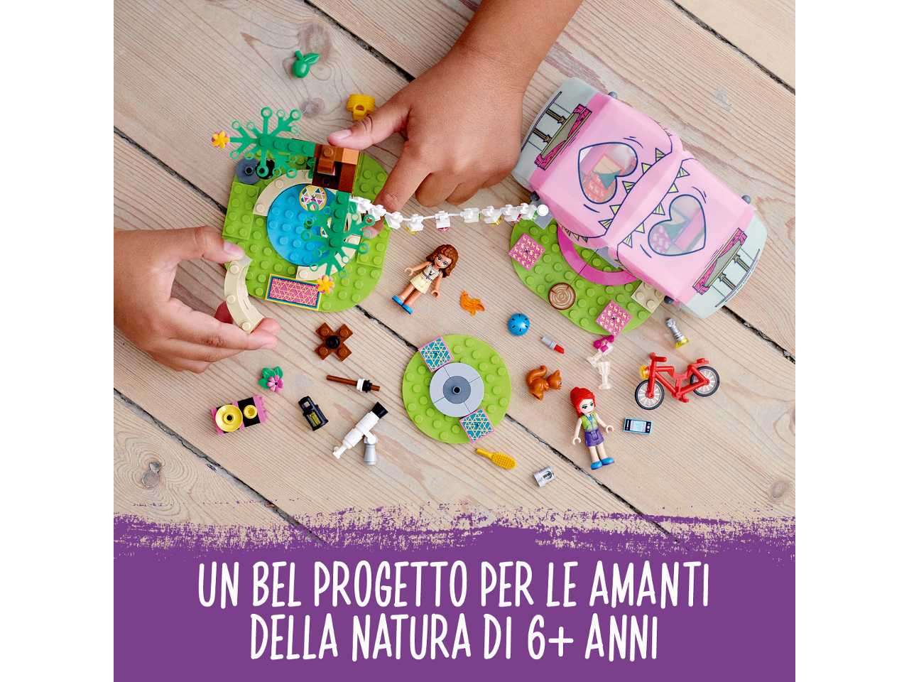 lego friends glamping nella natura.