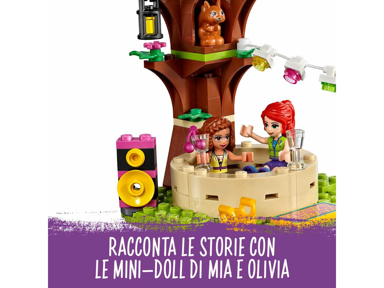 lego friends glamping nella natura.
