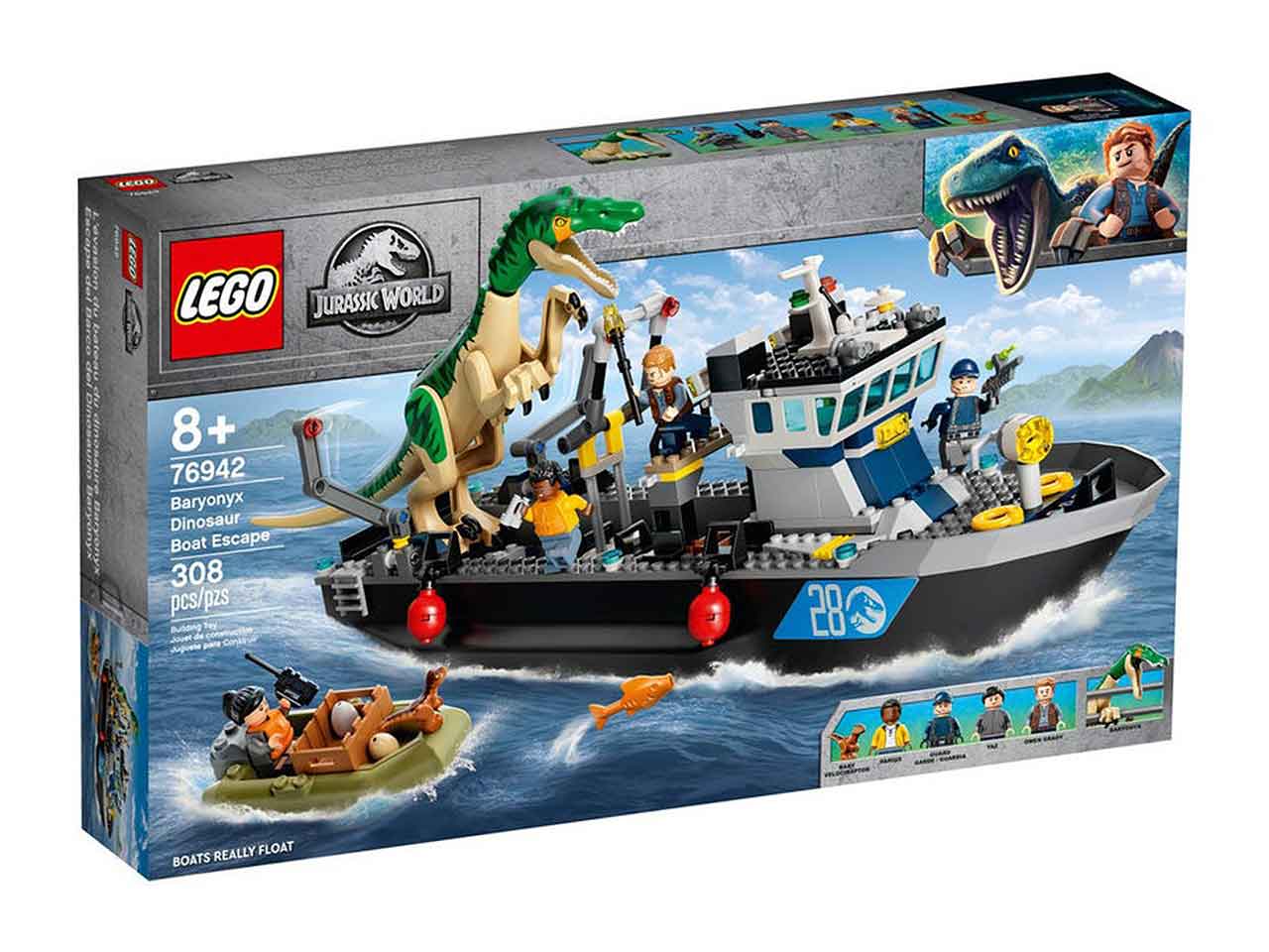 Lego la fuga del dinosauro baryonyx 76942
