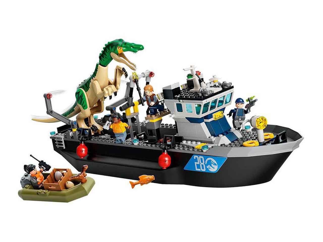 Lego la fuga del dinosauro baryonyx 76942
