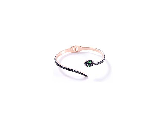 Bracciale rigido serpente neroio03721b