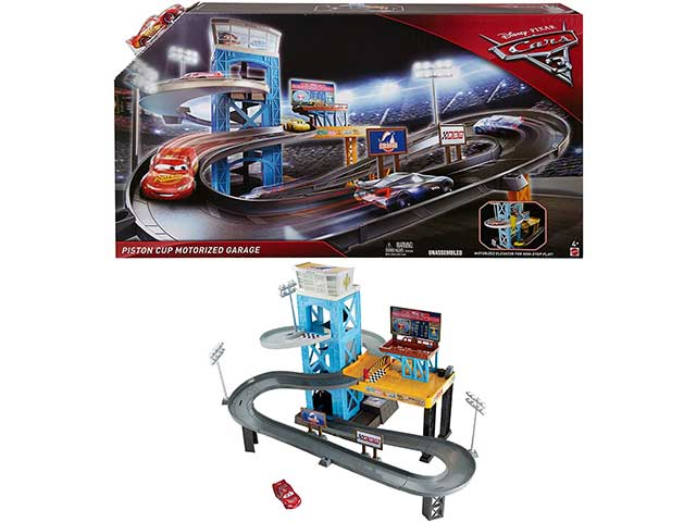 Disney cars 3 garage motorizzato fcx97