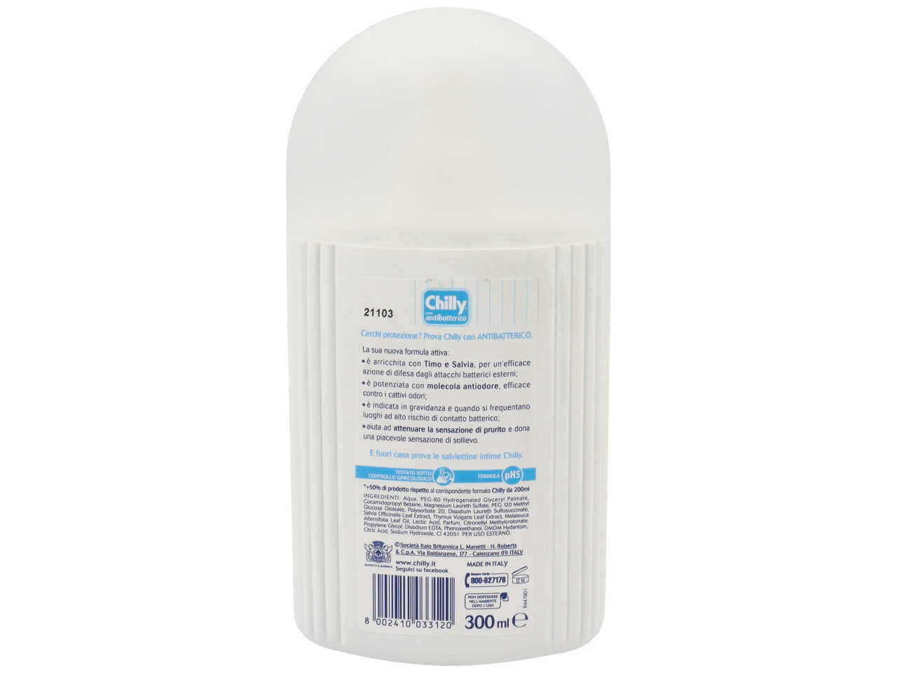 Chilly detergente intimo antibatterico 300ml