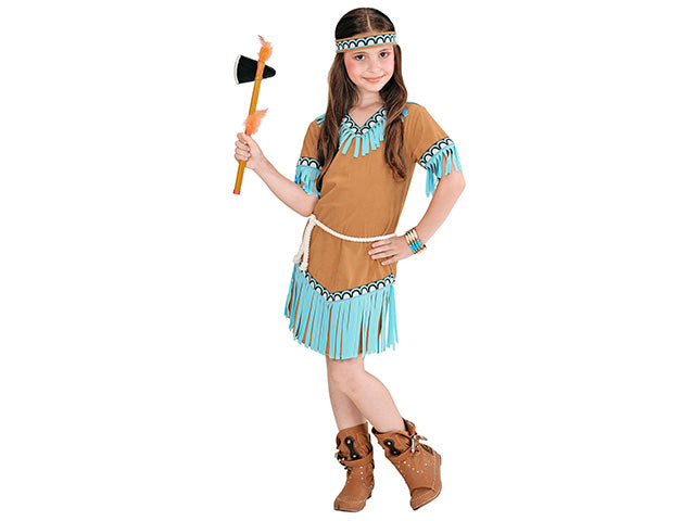 COSTUME INDIANA COMPOSTO DA CINTURA,FASCIA PER TESTA 158 CM 11-13 ANNI