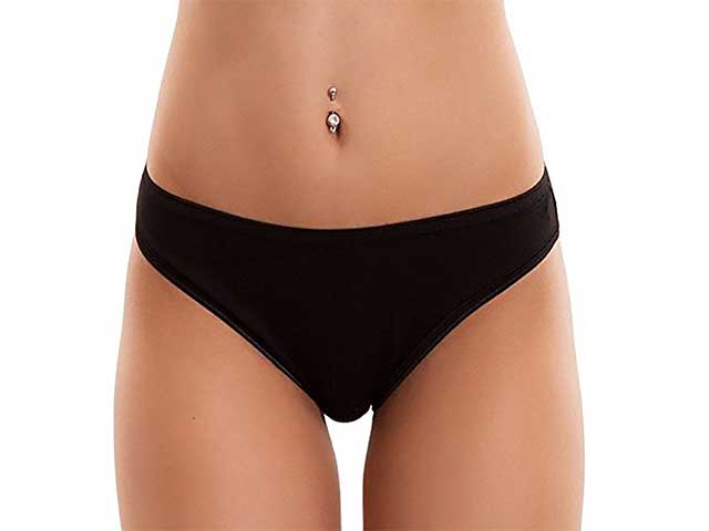 Cotonella slip donna 3 pezzi tg.4 nero
