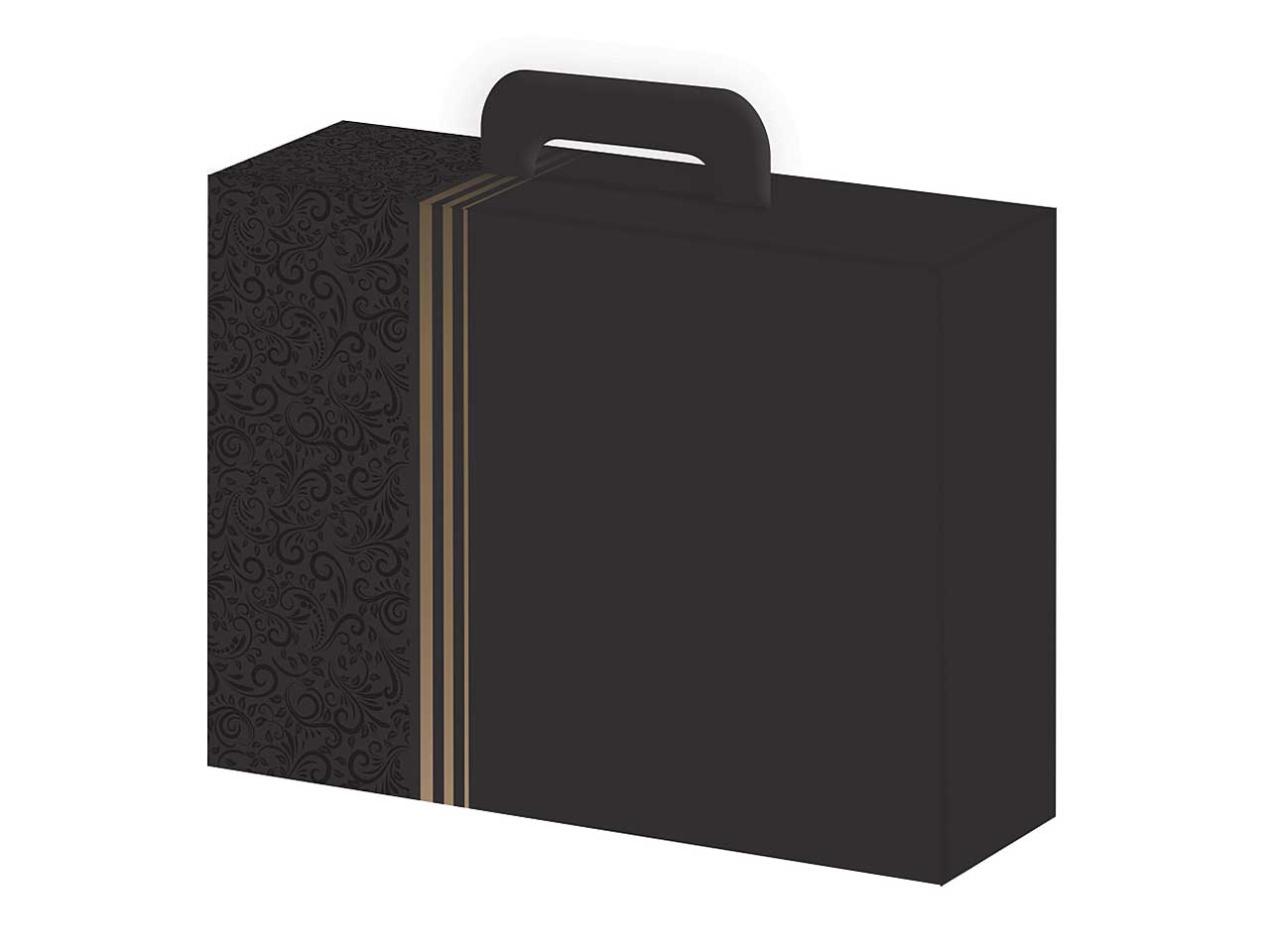 valigetta in cartone my black 34,5x26x11,5cm