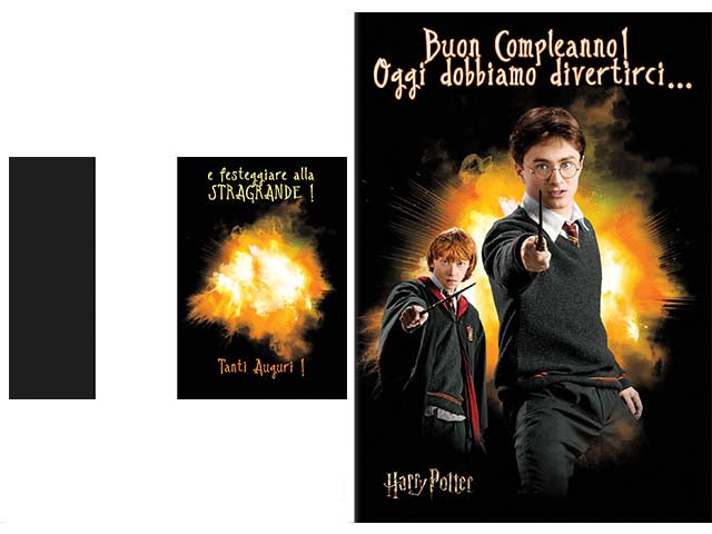 biglietto auguri harry potter