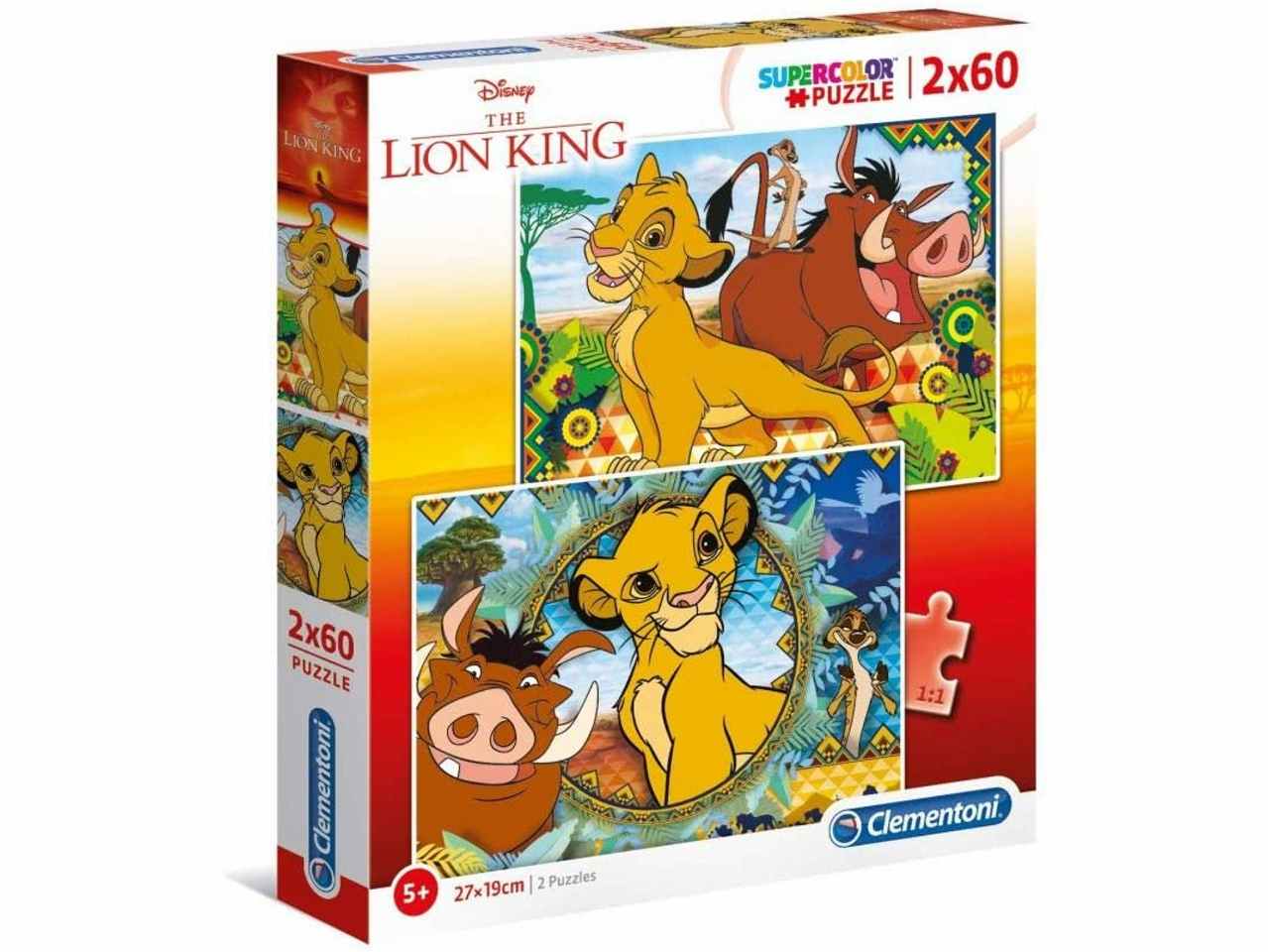 puzzle 2x60 lion king 21604p