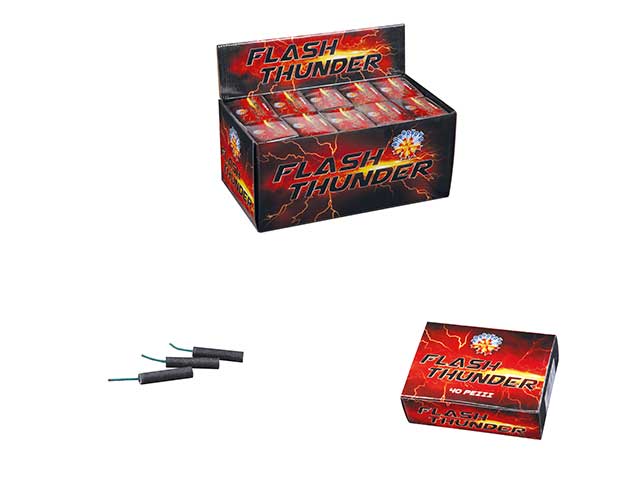 Petardo Flash Thunder effetto colpo 40 pezzi con miccia gr0.136