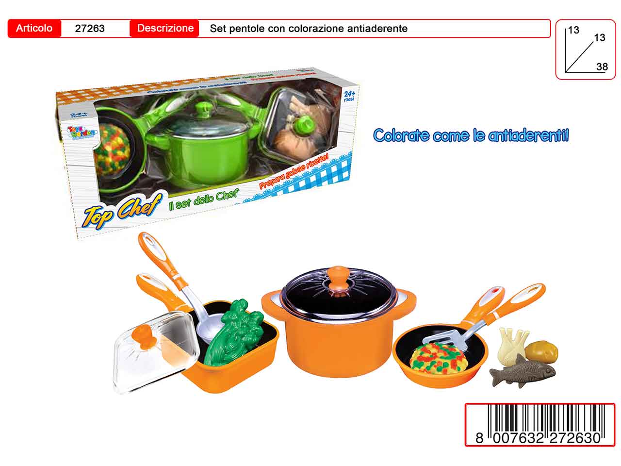 top chef pentole anti aderenti 27263