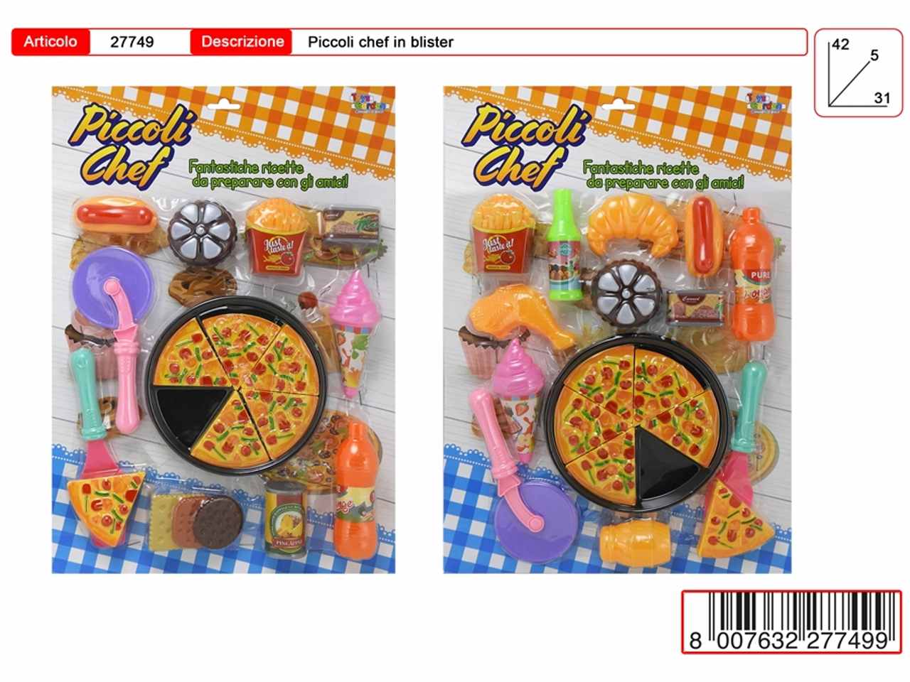 piccoli chef pizza grande 27749