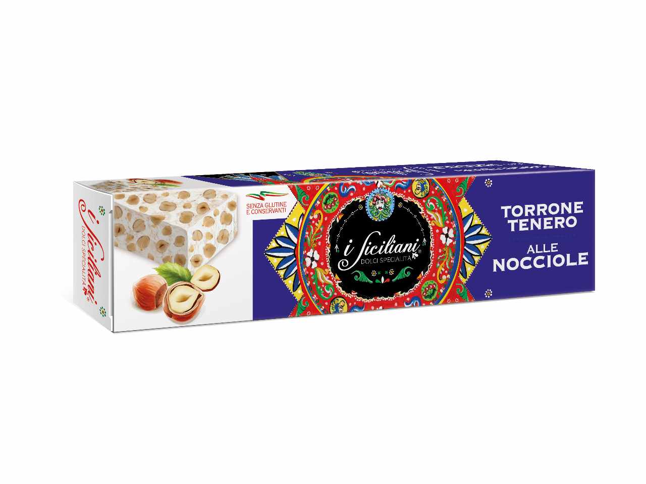 Torrone morbido alle nocciole i siciliani 85gr