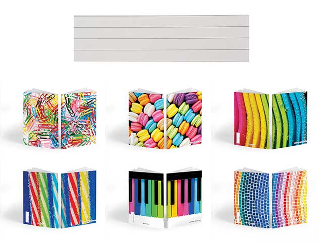 quaderno a righe bm arti maxi a4 100 gr rigatura colori assortiti 210x297 mm
