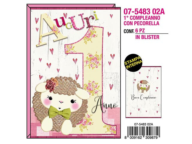 Biglietto auguri 1 anno