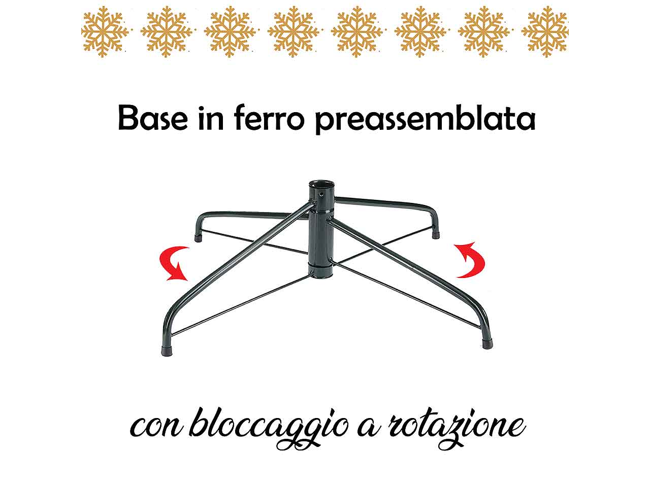 Albero di natale newtiffany 120cm d.78cm 326 rami montaggio a gangio pvc $