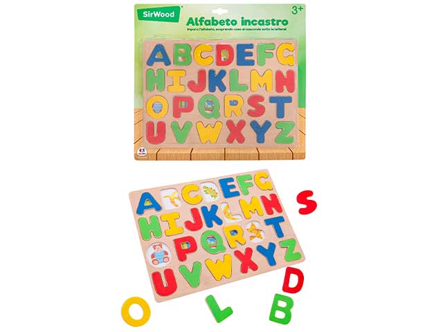 legnoland tavoletta legno c/alfabeto 40501