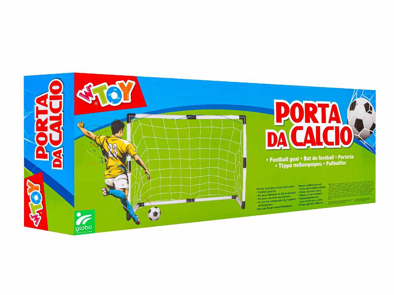 W toys porta calcio 95x70x48cm c/palla e pompa 41212