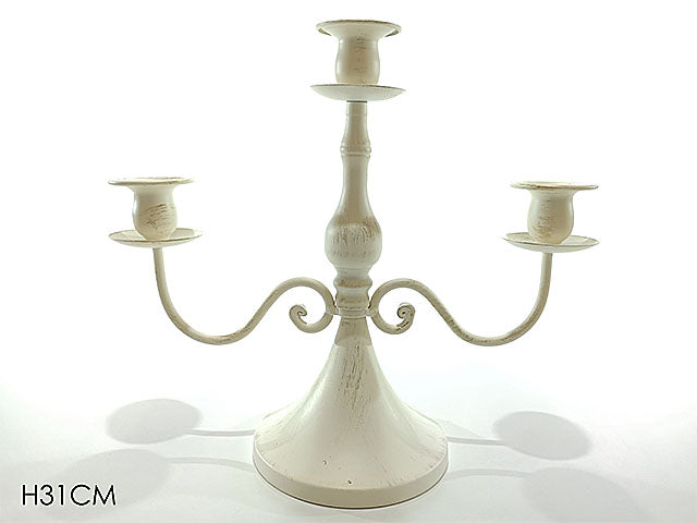 candeliere 3 posti bianco antic. 558989