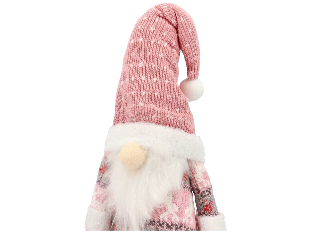 puntale albero babbo natale rosa h.45cm