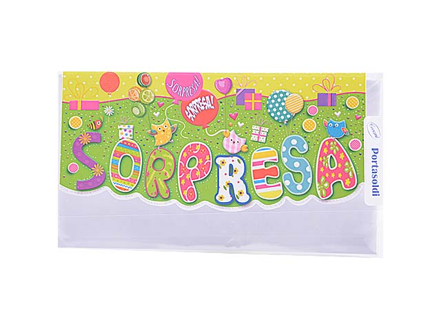 Biglietto auguri porta soldi