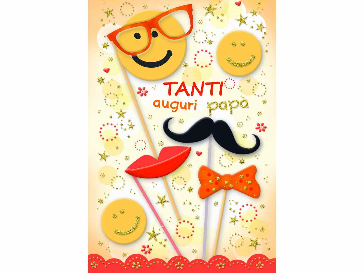 Biglietto auguri la festa del papa'