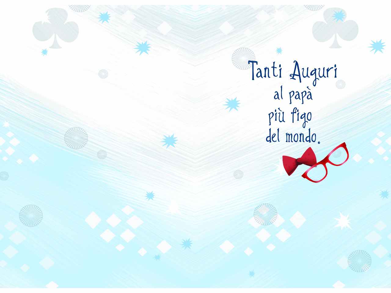 Biglietto auguri la festa del papa'