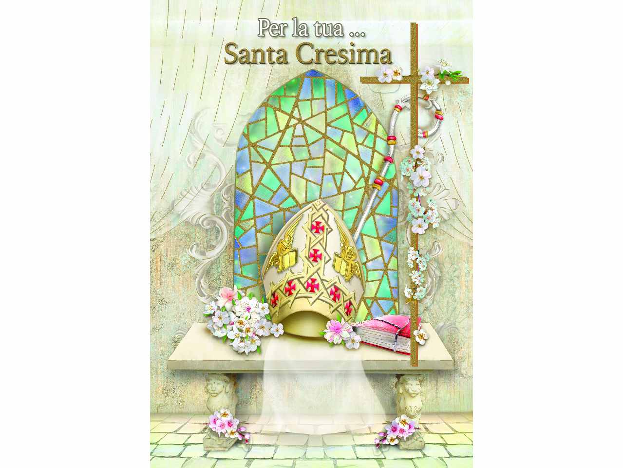 Biglietto auguri per la tua santa cresima