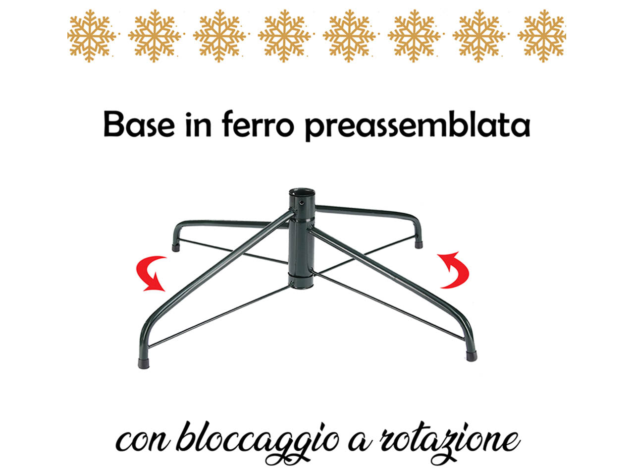 Albero di natale slim deluxe penicel innevato 210cm 442 rami diametro 60cm