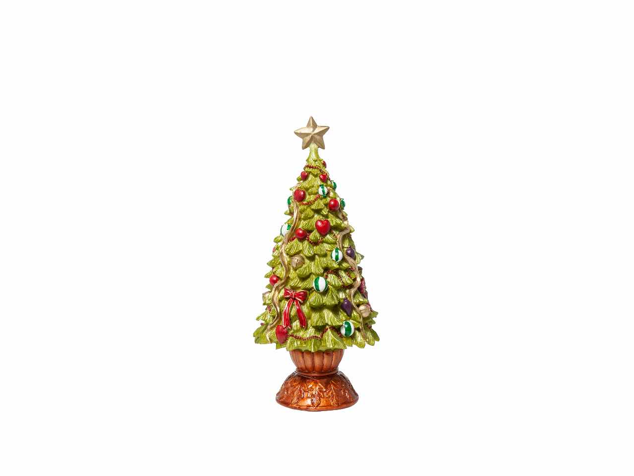Albero resina decorato cm.30