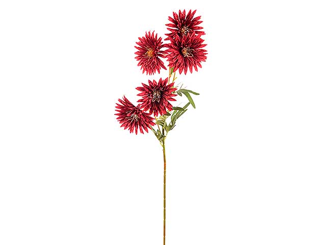gerbera x5 75cm rossa a24305