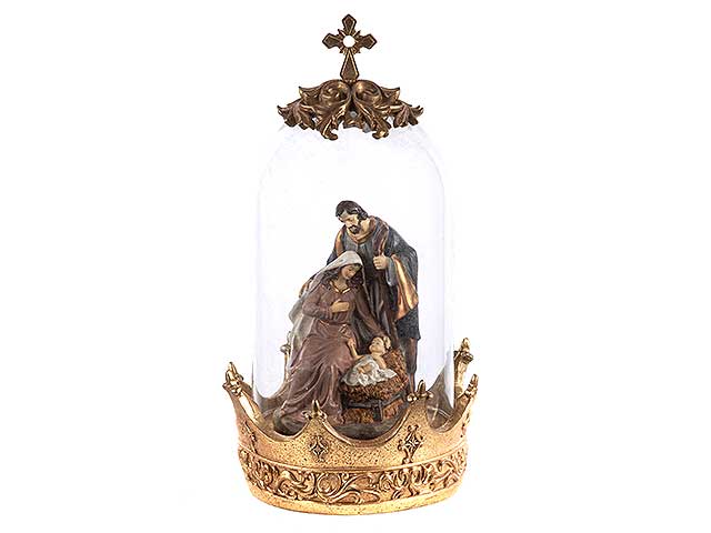 Campana vetro c/nativita' n24495