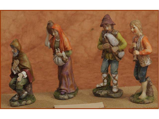 Figura 15cm pastore 4 pezzi c3107