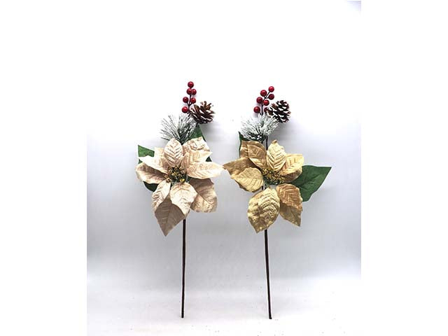 ramo c/stella natale velluto 50/d22cm