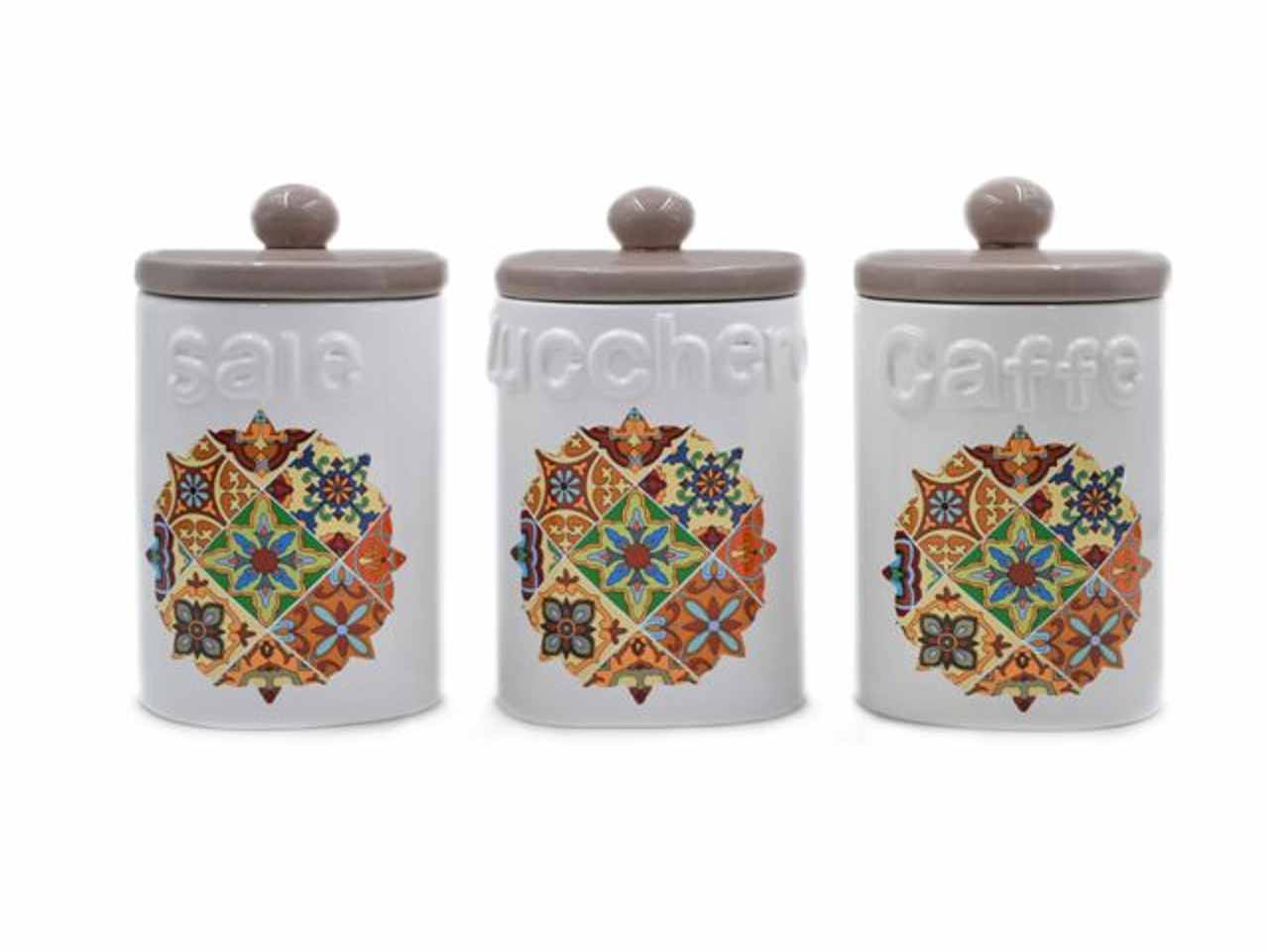 barattoli ceramica 3pz 82188