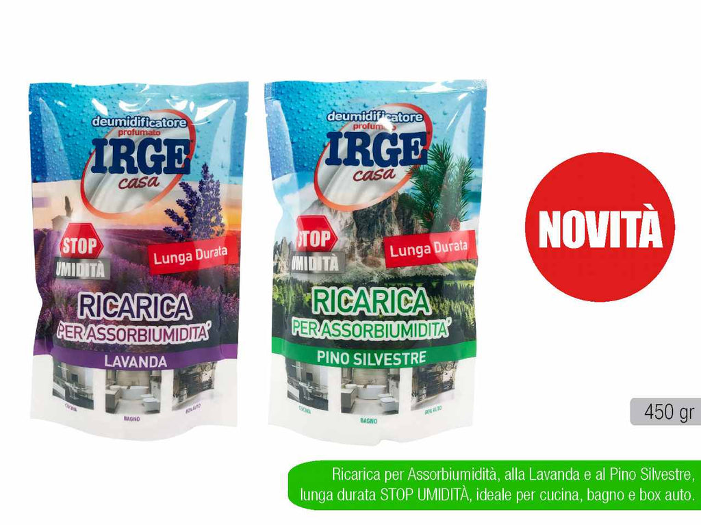 Irge ricarica per deumidificatore 450gr profumazioni assortiti - Galiani  Store