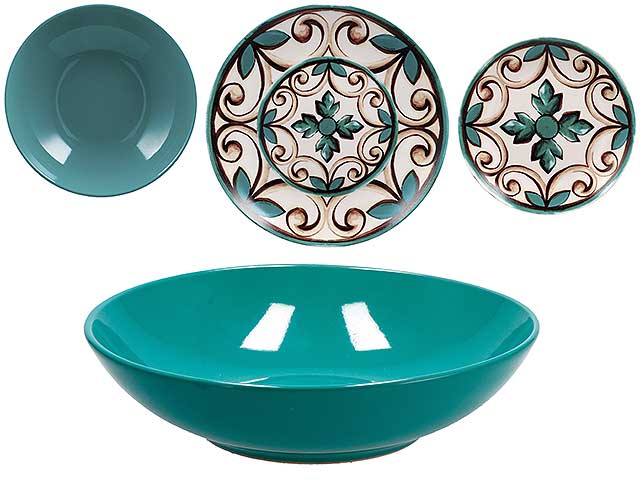 Servizio piatti 18 pezzi blu 71503