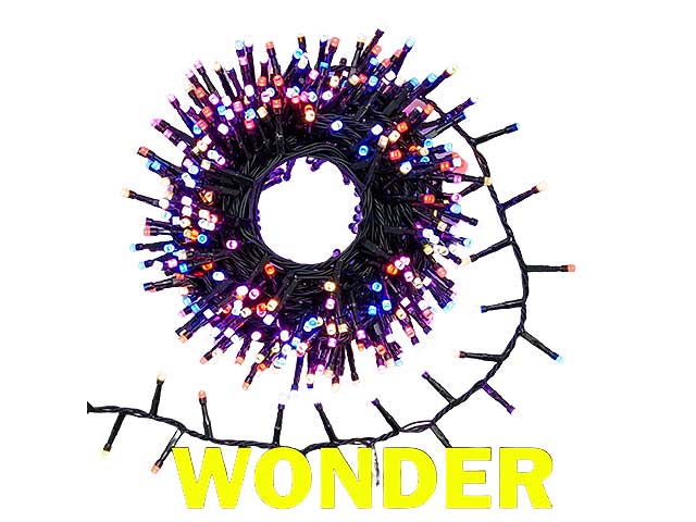 Prolunga x catena multicolor  luci 500led wonder 63 $