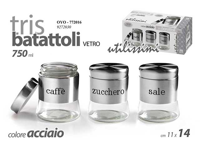 Barattolo 750ml 3 pezzi 77016