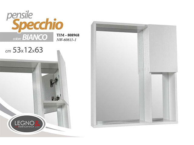 Linea tim specchio bagno 53x12x63cm 808968