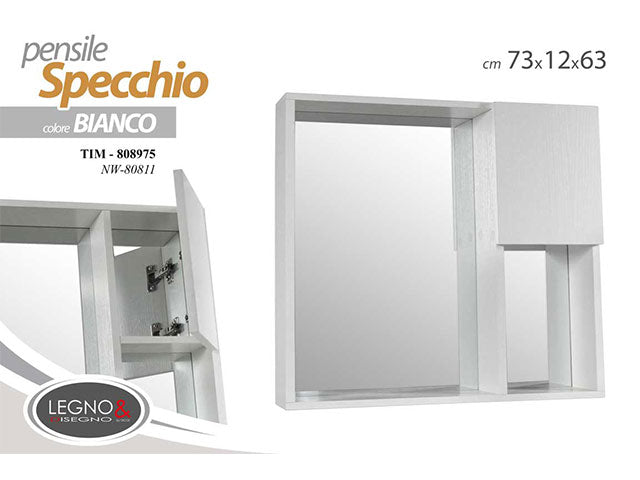 L.tim specchio bagno 73x12x63cm 808975