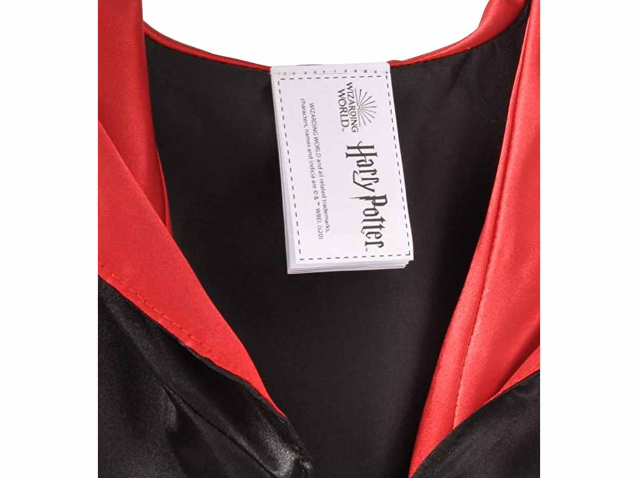Costume di hermione comprende mantello con logo stampato e finta